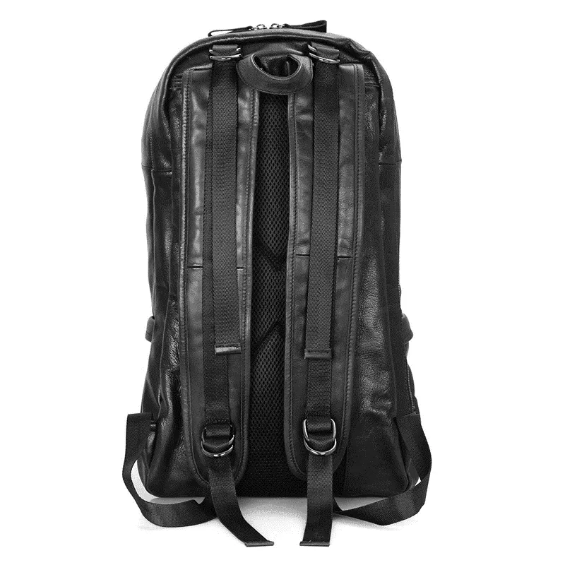 Soft Leather Backpacks Travel Bags For Men Genuine Leather