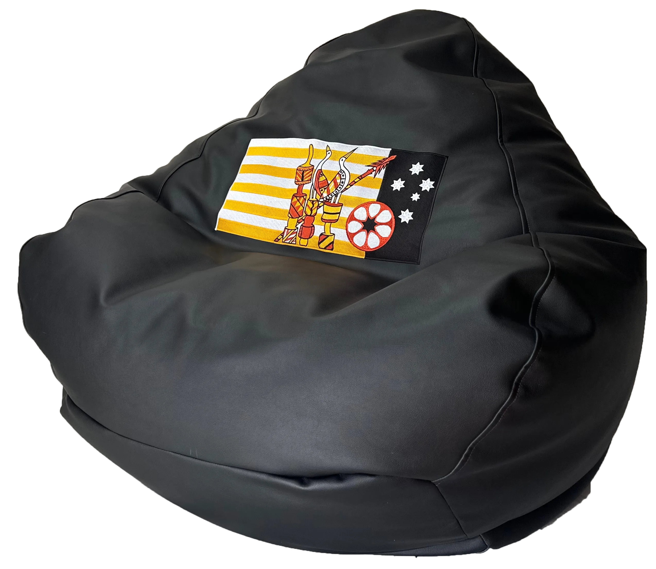 Tiwi Islands Flag Embroidered Vinyl Bean Bag