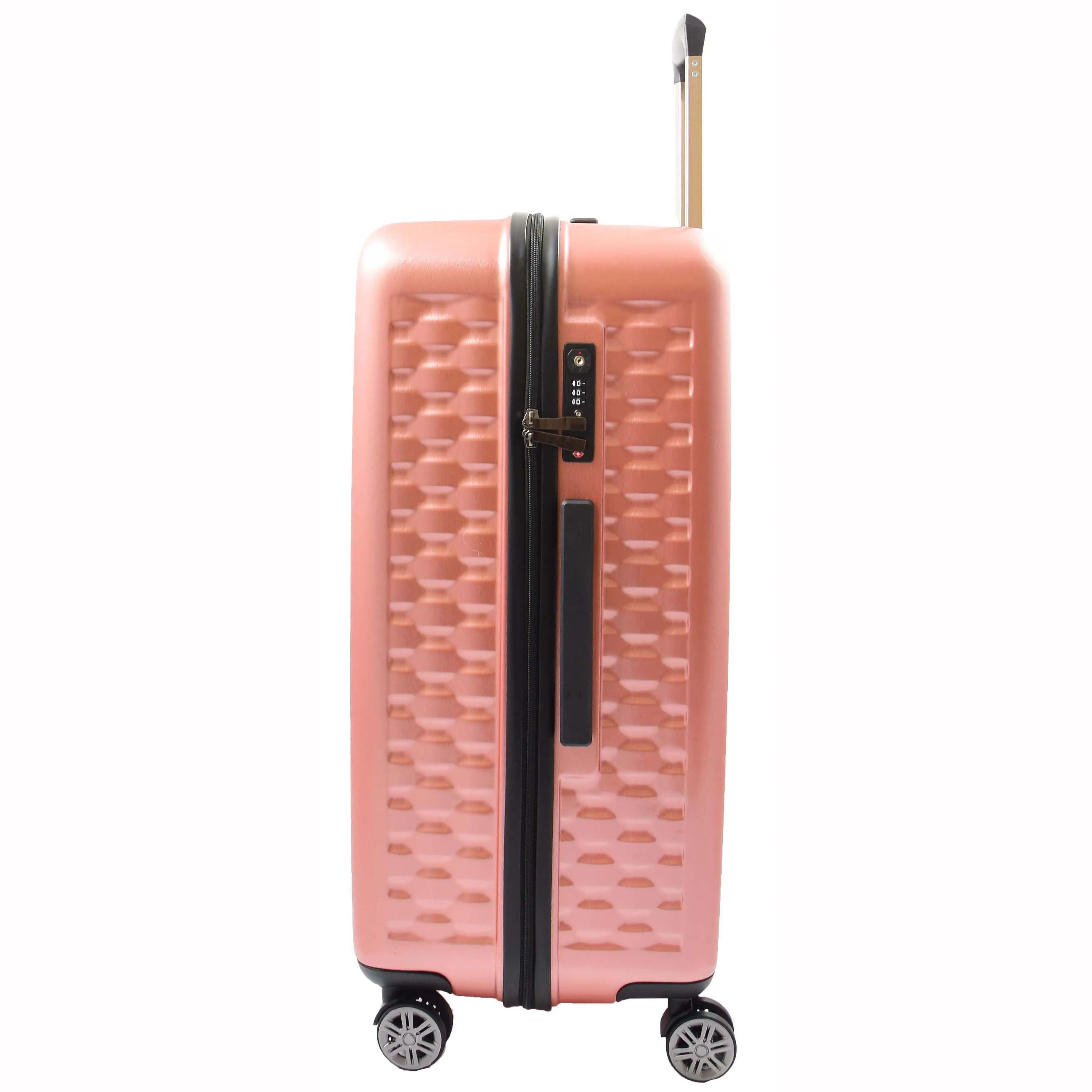 Travel Luggage 8 Wheel 360 Spinner Macau Rose Pink
