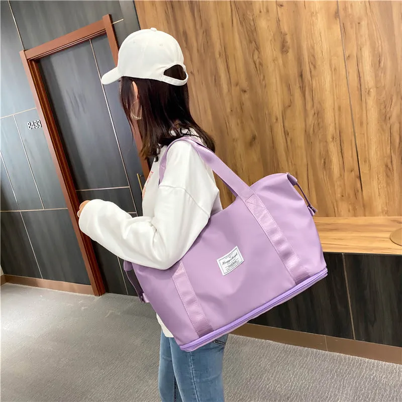 wet and dry separation sports bag